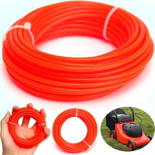 1 X 5M*4mm Strong Trimmer Strimmer Brushcutter Nylon Cord Line Wire String Rope Trimmer Rope Cord Wire String for Grass Strimmer