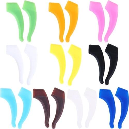 2pcs/pair Silicone Anti Slip Easy To Use Glasses Ear Hooks Eyeglasses Grip Temple Holder Accessories For Sports Eyewear