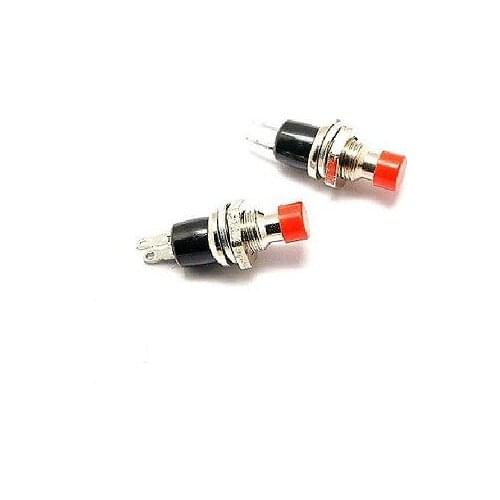 20Pcs AC250V 1A 2Pin SPST NO 7mm Mounting Mini Momentary Push Button Switch Red