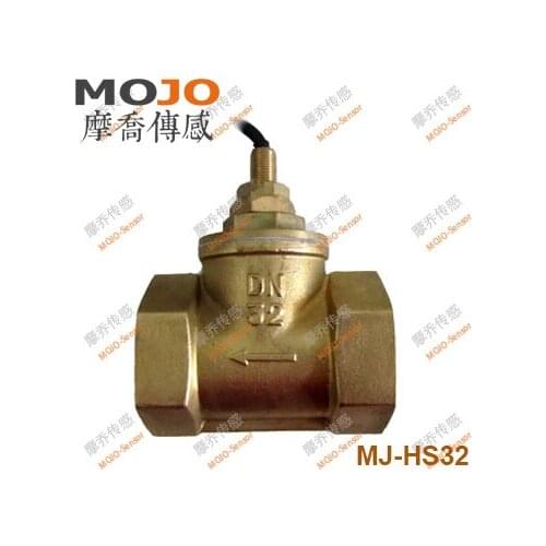2020 MJ-HS32(5pcs/lot) DN32 G11/4'' Piston-type flow switch Brass material