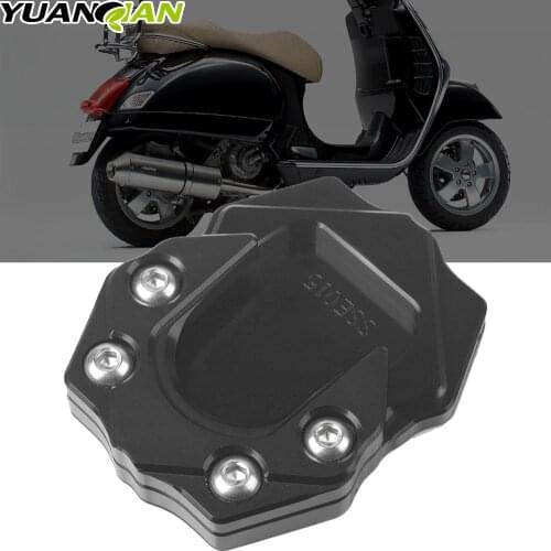 Motorcycle Side Stand Pad Plate Kickstand Enlarger Support Extension For Vespa GTS GTV 250 300 GTS250 GTS300 GTV250 2013-2020