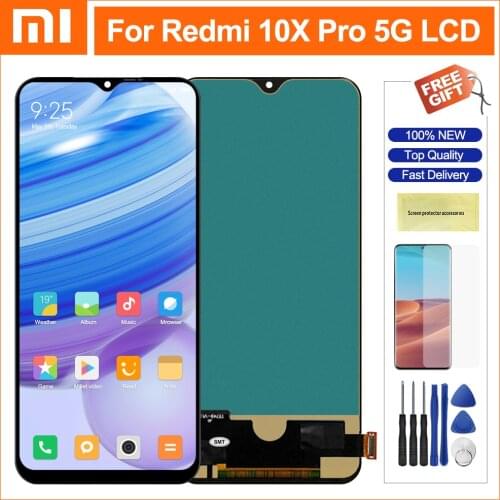 6.57'' Original Screen For Xiaomi Redmi 10X Pro 5G M2004J7BC Display Touch Screen Digitizer Assembly For Redmi 10X Pro Screen