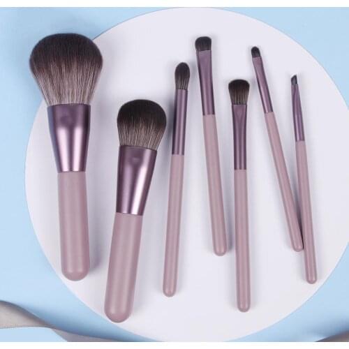 7PCS Makeup Brush Professional Eyeshadow Brush Micro Crystal Silk Hair Foundation Blush Concealer Makeup Brushes Makeup Tools