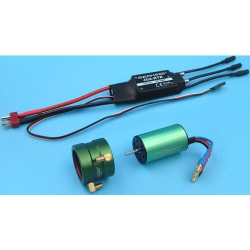 RC Boat power kit 2S-3S Water cooled two-way 40A brushless ESC 2440 brushless motor Water-cooled sleeve