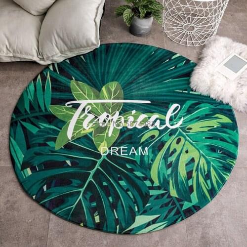 Cartoon Round Childrens Room Bedroom Living Room Coffee Table Room Hanging Basket Garden Blanket Computer Chair Floor Mat