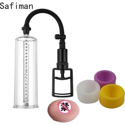 Penis Pump Vacuum Penis Enlargement Extender Hands Operator Male Peins enlarger Enhancer Sleeve Device Adult Sex Product for Men