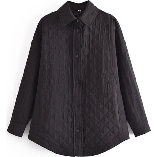 JC·KILIG 2021 European and American Womens Autumn new Simple Style Long Sleeve Straight Cotton Shirt Casual W66013H