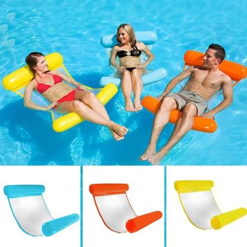 Floating Hammock, Floating Sunbed, Floating Toy, Inflatable Floating Bed, Pool Chair, Foldable Inflatable Hammock Bed