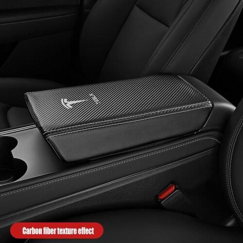 Suitable for 2021 Tesla Model 3/Y armrest box cover Model y/3 hand-held cushion cover interior modification protective cover