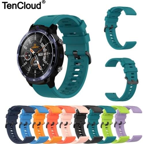 Silicone Band For Lemfo LEM12 Pro/LF28/LF26 Wrist Strap For Lemfo SG2/DTX/DT35/GTS 2/P8 Plus Bracelet Replacement Watch Band