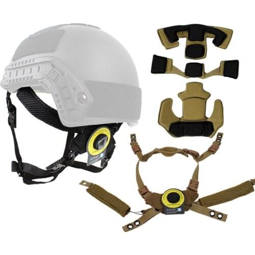 Tactical Helmet Accessory for Bump Helmet Adjustable Military Suspension System Helmet General Strap Hang & Spongy Pad Cushion