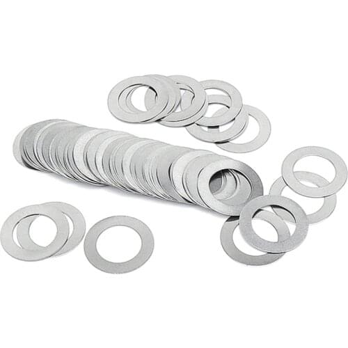 50pcs DIN988 304 Stainless Steel Ultra Thin Flat Washers M2 M3 M4 M5 M6 M7 M8 Adjusting Ultrathin Shim Plain Gasket High Quality