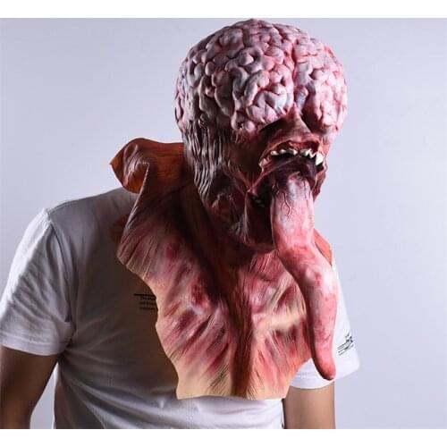 Horror Halloween Zombie Mask Latex Mask For Masquerade Cosplay Frighten Rot mascara latex Party Ornaments Halloween Scary Props