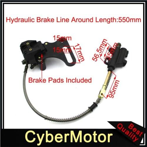Rear Hydraulic Master Brake Caliper For Chinese 50cc-190cc Atomik Pitpro Pitster Pro Thumpstar SSR Pit Dirt Bike