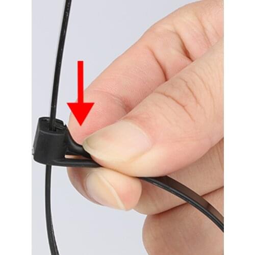 5Colored releasable Cable Ties 100pcs 200mm Plastics cable ties reusable UL Rohs Approved Loop Wrap Nylon zip ties BundleTies