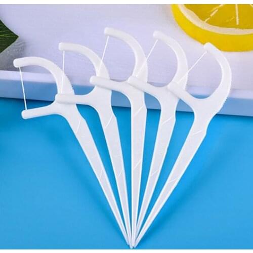 50pcs/set Tooth Floss Dental Floss Picks Dental Flossers Cleaning Teeth Stick Interdental Brush Teeth Clean With Oral Care
