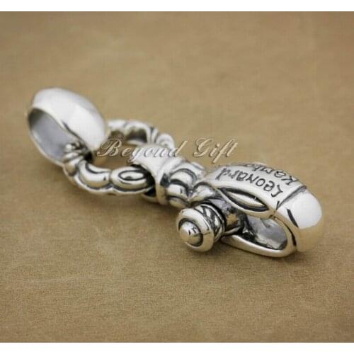 925 Sterling Silver Huge Heavy Gothic Eagle Mens Biker Punk Pendant 9R014