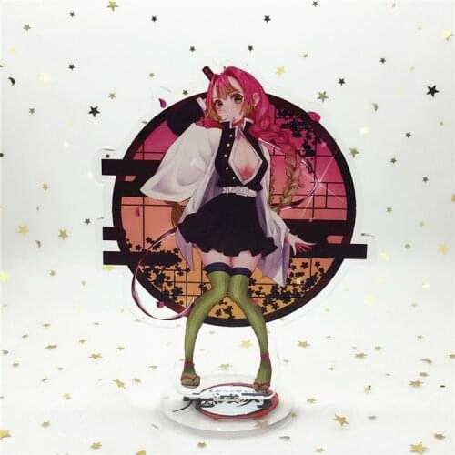 Anime Demon Slayer Acrylic Figure Kanroji Mitsuri Tanjirou Nezuko Stand Model Toys Kawaii Accessories For Boys Girls Gifts