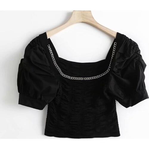 Bobcemygaqa Black Blouses