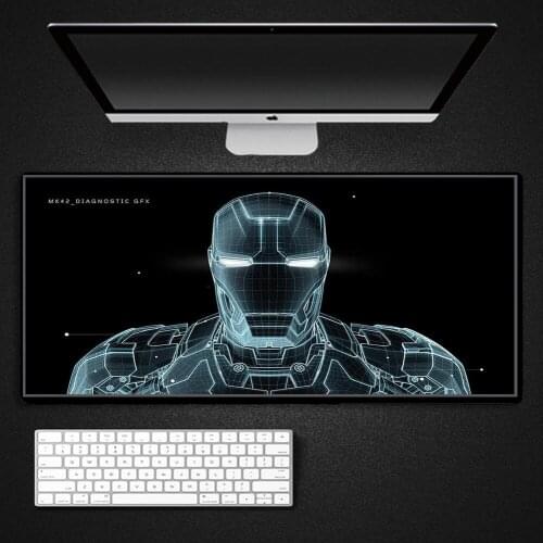 Spider-Man Iron Man Captain America Anime Pc carpet mouse pad mats gamer gaming accessories desk mat mousepad ergonomic wrist re