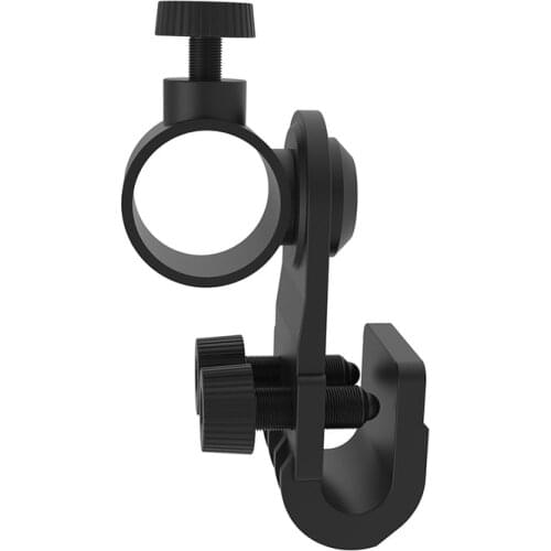 Black 180 Degree Plastic Helmet Torch Side Mount Flashlight Mount Holder Clamp Adjustable Fit for MSA V-Gard Hard Hat