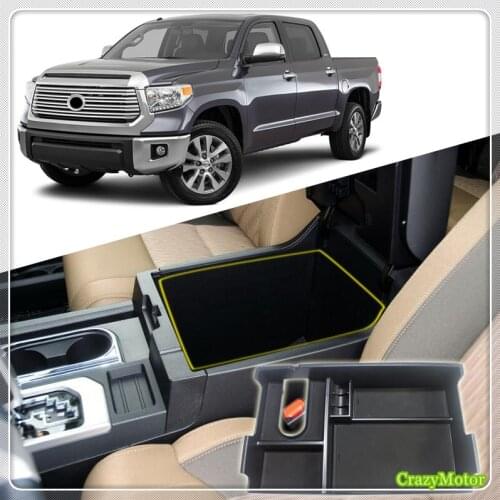 For Toyota Tundra 2014-2020 Central Console Armrest Box Organizer Glove Box Tray Car Accessories