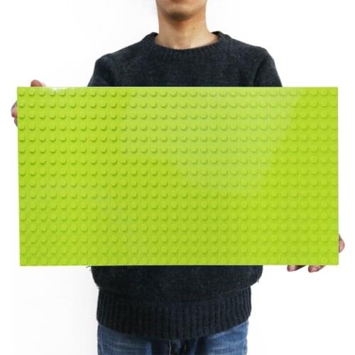 512 Large Size Baseplate DIY Building Blocks 16*32 Dots Colorful Base Plate Block Wall Educational Toys For Children Baby Gift