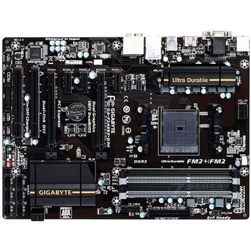 For Gigabyte GA-F2A88X-D3H Original Used Desktop Motherboard F2A88X-D3H A88X Socket FM2 64G DDR3 SATA3 USB3.0 ATX