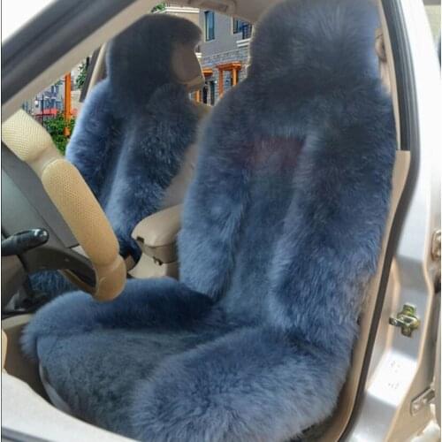 1pc fur capes car Accessories Seat Cover of 100% sheepskin shorn fur Mouton premium universal car seat covers for car sandero