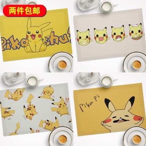 Cartoon Plate Pot Mats Small Multifunction Computer Pads Insulation Dinning Table Mat PVC Dinner Placemats