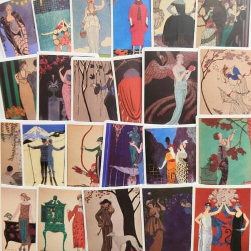 50PCS Retro characters Stickers Toy Travel Landmark Building Postmark Postage Decals Sticker for DIY Suitcase Guitar Laptop Bike