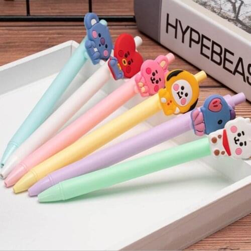 2021 NEW Baby Cartoon Gel Pen Cute Black Ink Novelty Pen for School Student Office Signing Writing Novelty Pen kids Stationery