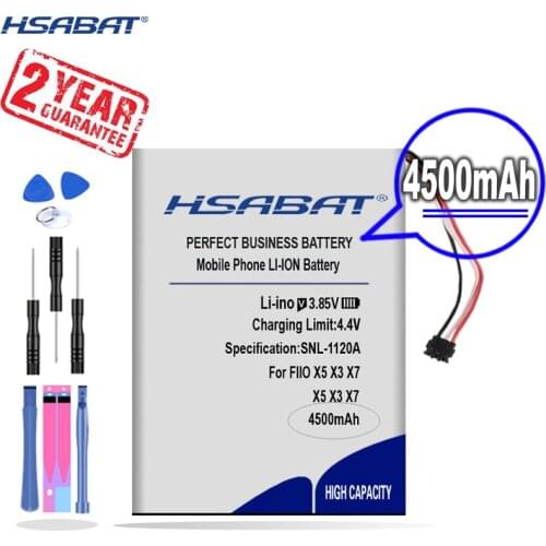 New Arrival [ HSABAT ] 4500mAh Replacement Battery for FIIO X5 X3 X1 X7 I II Player Speaker