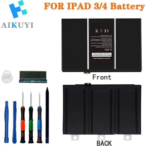 New tablet Battery for iPad 3/4 11560mAh A1403 A1416 A1430 A1433 A1459 A1460 A1389 replacement +Tools