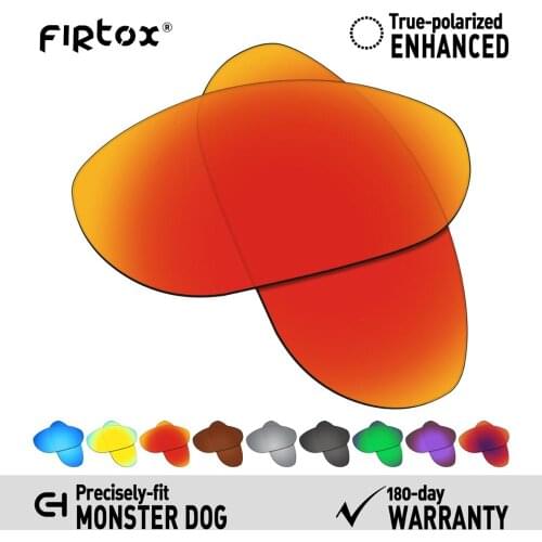 Firtox True UV400 Polarized Lenses Replacement for-Oakley Monster Dog Sunglasses (Compatiable Lens Only) - Multiple Colors