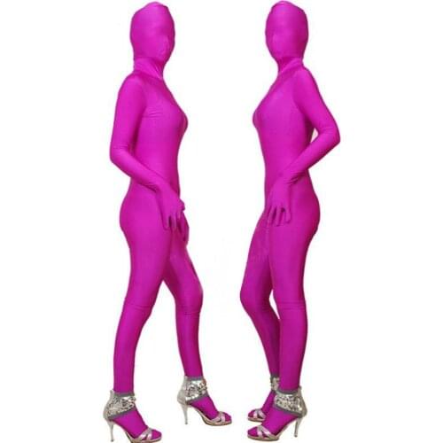 Wet Look Shiny Spandex Separated Fingers Full Coat Bodystocking Zipper Open Crotch Bodysuit Cosplay Zentai Tights Jumpsuit Body