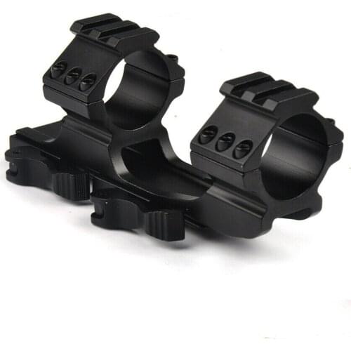 Tactics 25.4/30mm Quick Release Heavy Duty Scope Mount Ring Fit 20mm Picatinny Weaver Rail For Rifle Sight Shooting
