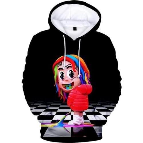 6ix9ine Gooba Hoodie Men Hooded Sweatshirt Hip Hop Rapper Tekashi 69 Streetwear Sweatershirts Male/Woman Funny Jacket Clothing