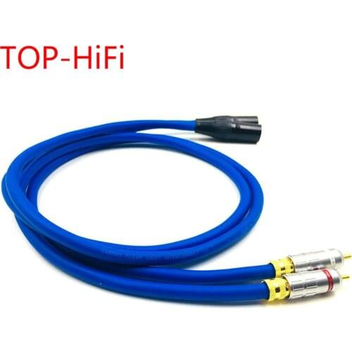 TOP-HiFi Pair US-CMC RCA to XLR Balacned Audio Cable RCA Male to XLR Male Interconnect Cable with CARDAS Clear-Light-USA