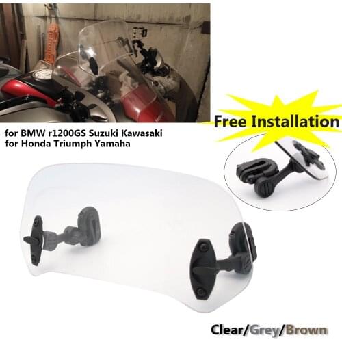 Motorcycle Windshield Extension Spoiler Windscreen Air Deflector For Honda XL 650 600 700 1000 125V Transalp Varadero XRV750