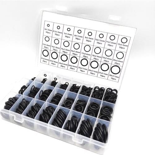 800pcs Nitrile Rubber NBR O-Ring Gasket Sealing oring waterproof Nitrile Rubber NBR Seal Ring Kit Thickness 1.5mm 2.4mm 3.1mm