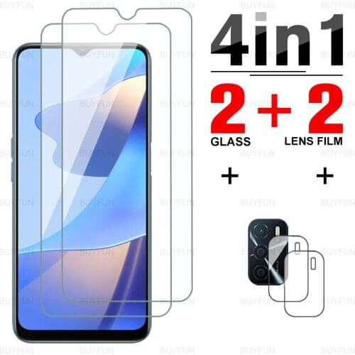 Screen Protector For Oppo A16 6.52inch HD full cover tempered glass for oppo a 16 appo a16 camera lens safety protector film