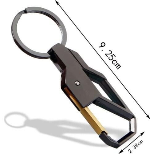 1 Pcs Car Keychain Mens Antistatic Badge Emblem Key-holder Car Styling Auto Accessories