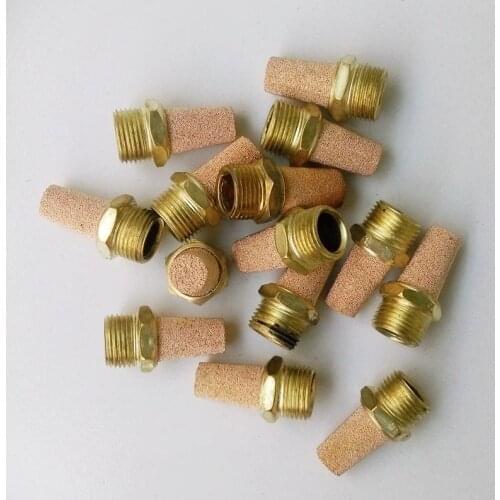 10pcs/lot Exhaust Muffler 3/8'' Pneumatic Plugs Silencer Fitting BSL-03 Pneumatic Muffler Exhaust Noise Filter Muffler