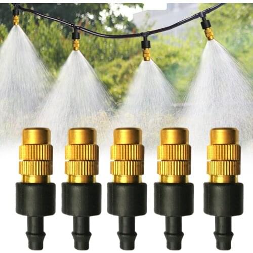 5 Pcs Copper Watering Nozzle Adjustable Atomization Drip Garden Greenhouse Saplings Irrigation Hot sales