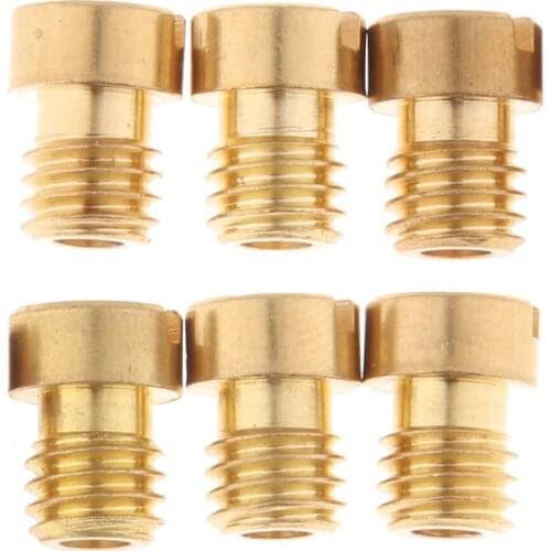 6pcs M5x0.80 Carburetor Main Jet Kit For Keihin PWK FCR OKO KOSO 75 / 78 / 80 / 82 / 85 / 88