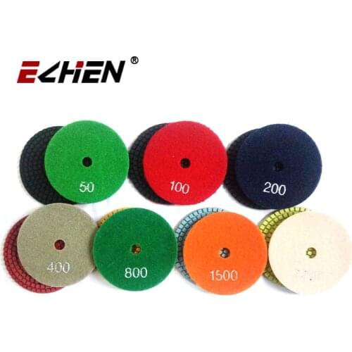 Abrasive stone power tools flexible resin 4" wet dry Diamond polishing pads for polishing granite marble sandstone