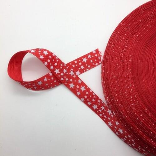 Free Shipping 5 Yards 3/4'' 20mm Wide Printed Grosgrain Ribbon Hair Bow/Christmas/wedding DIY Sewing ,#AD49