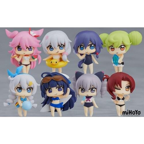 Cosmile Honkai Impact 3 Yae Sakura Fu Hua Midsummer Reunion PVC Figure Doll Model Toys Display Limited Official Cosplay 8 PCS C