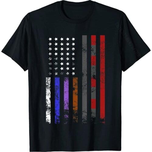 Jiu Jitsu Shirts American Flag Belts Mens Brazilian Jujitsu T-Shirt Men Slim Fit Normal Tees Cotton T Shirt Funny